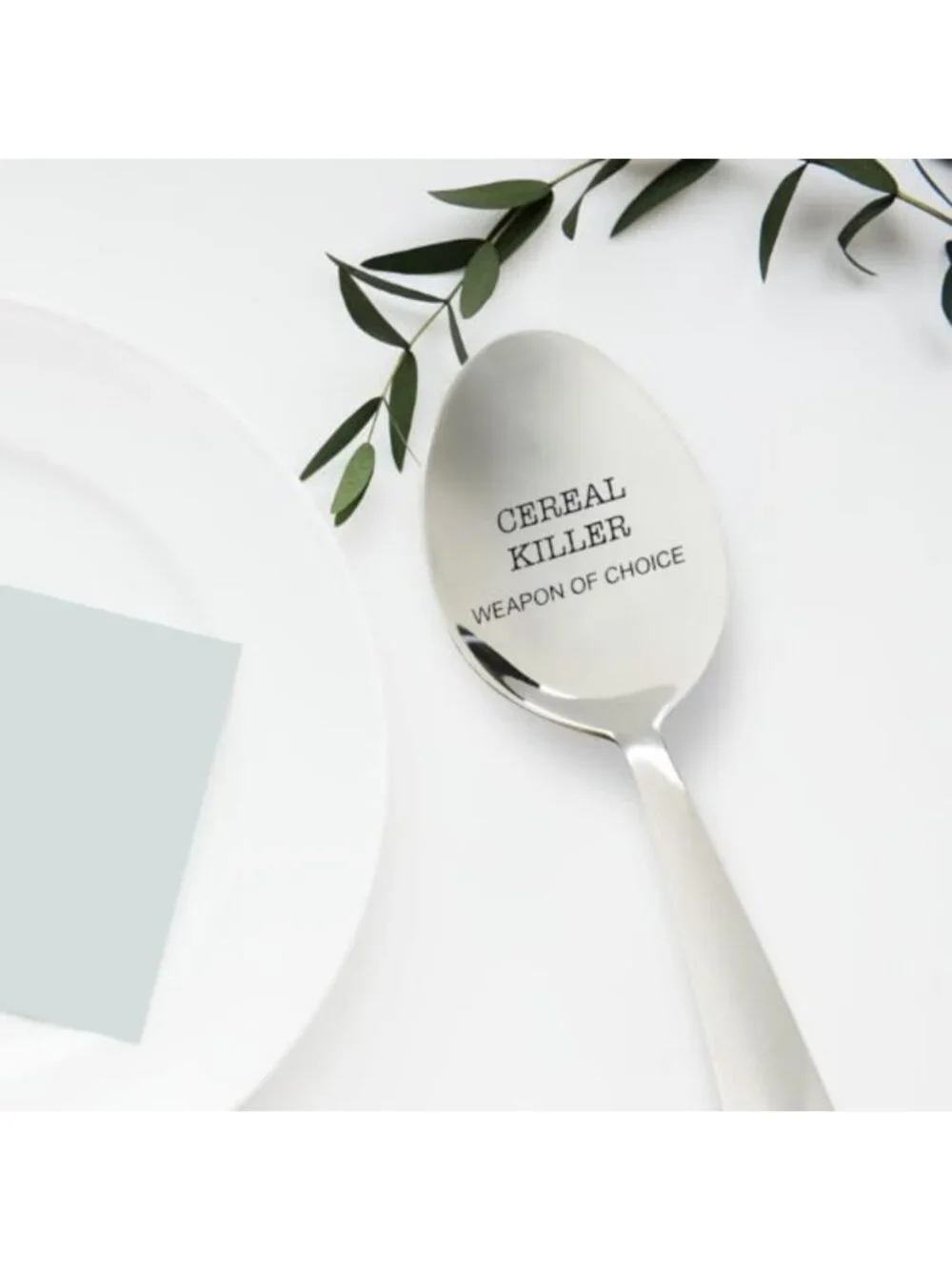 Engraved Stainless Steel Coffee Spoons - Unique Kitchen Utensil & Gift Idea